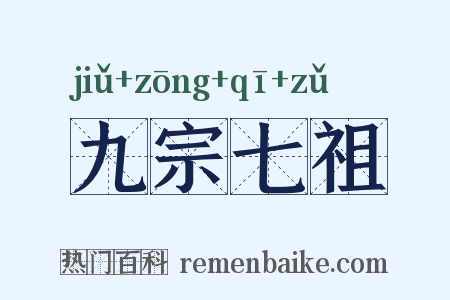 九宗七祖是什么意思的图片